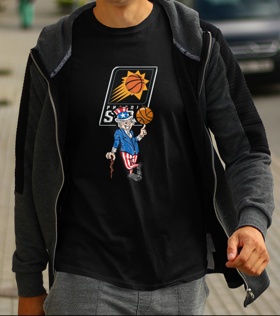 Phoenix Suns Uncle Sam 4Th July Basketball Celebration T-Shirt