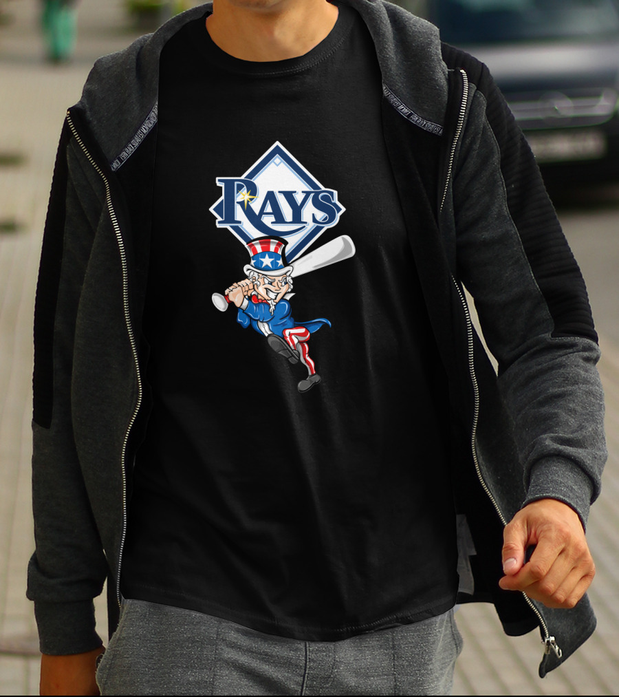 Tampa Bay Rays Uncle Sam Baseball 4Th July Patriotic T-Shirt