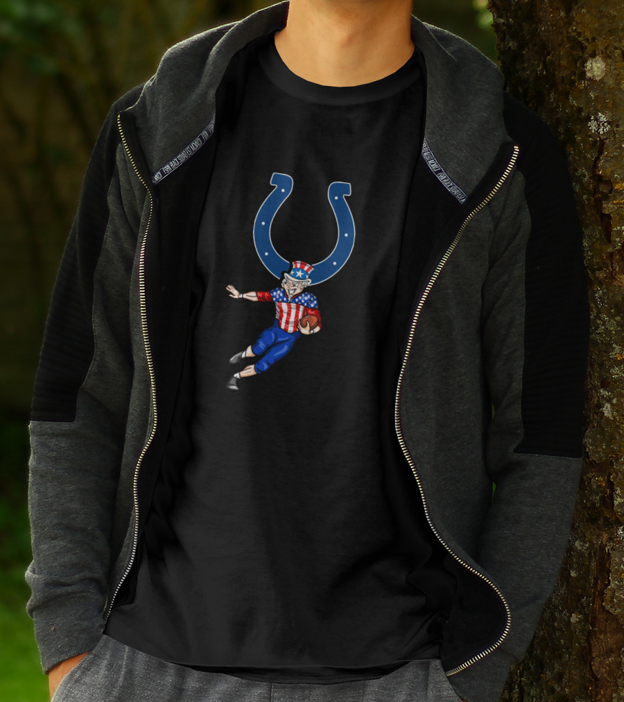 Indianapolis Colts Uncle Sam American Football 4Th July Celebration T-Shirt