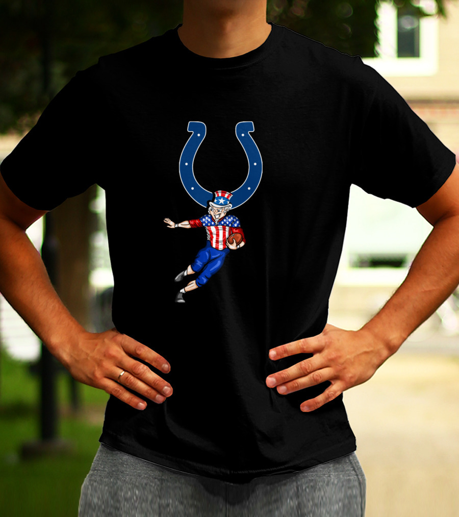 Indianapolis Colts Uncle Sam American Football 4Th July Celebration T-Shirt