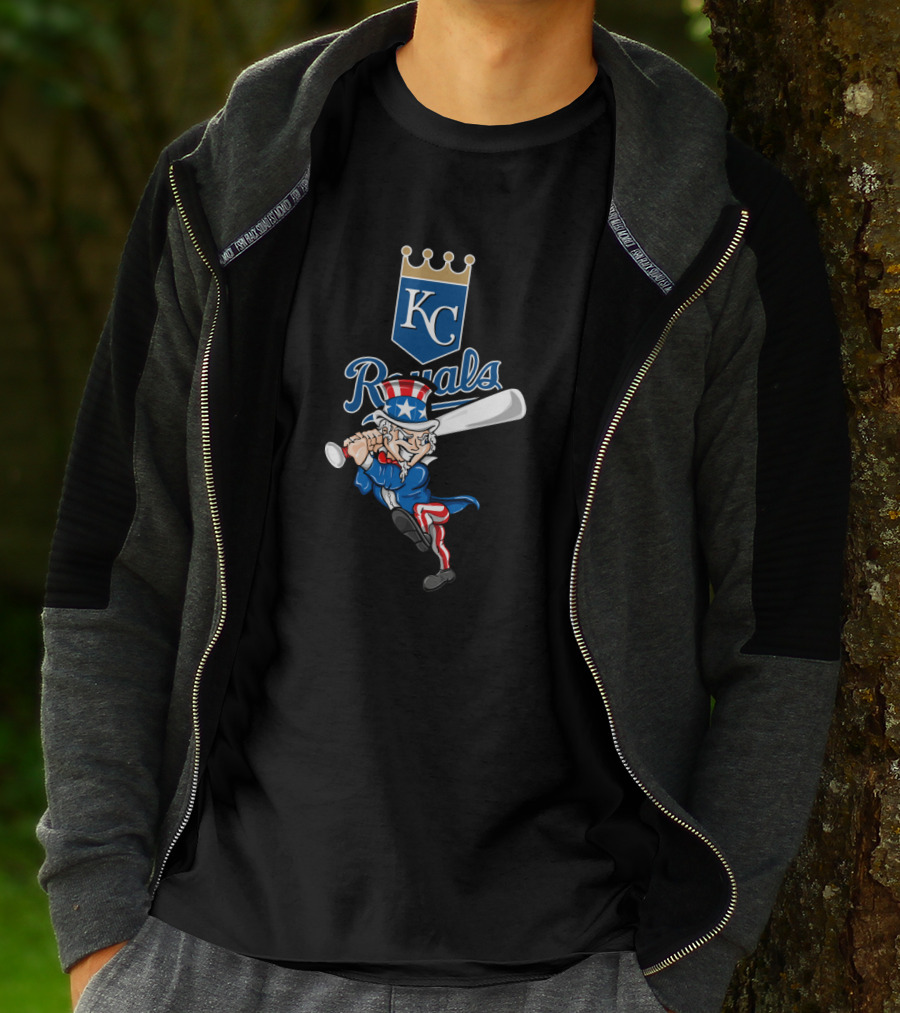 Kansas City Royals Uncle Sam 4Th July Baseball T-Shirt