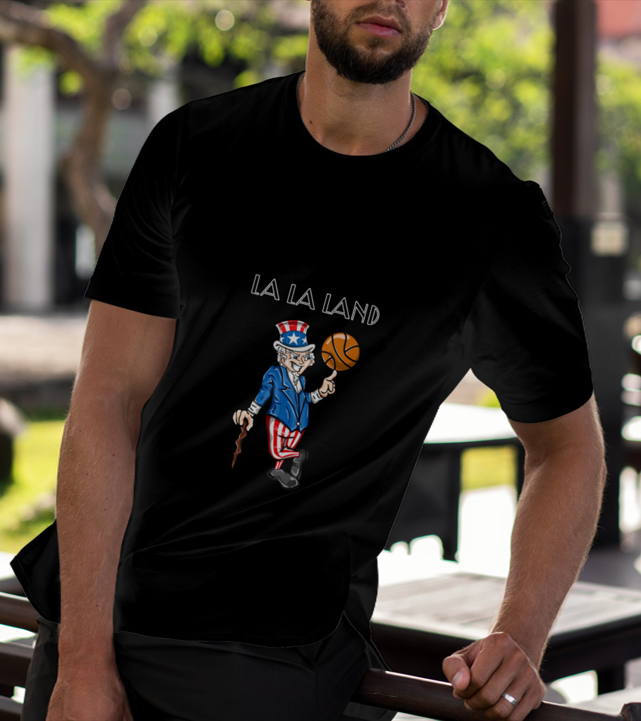 La La Land Uncle Sam Basketball 4Th July Clippers T-Shirt