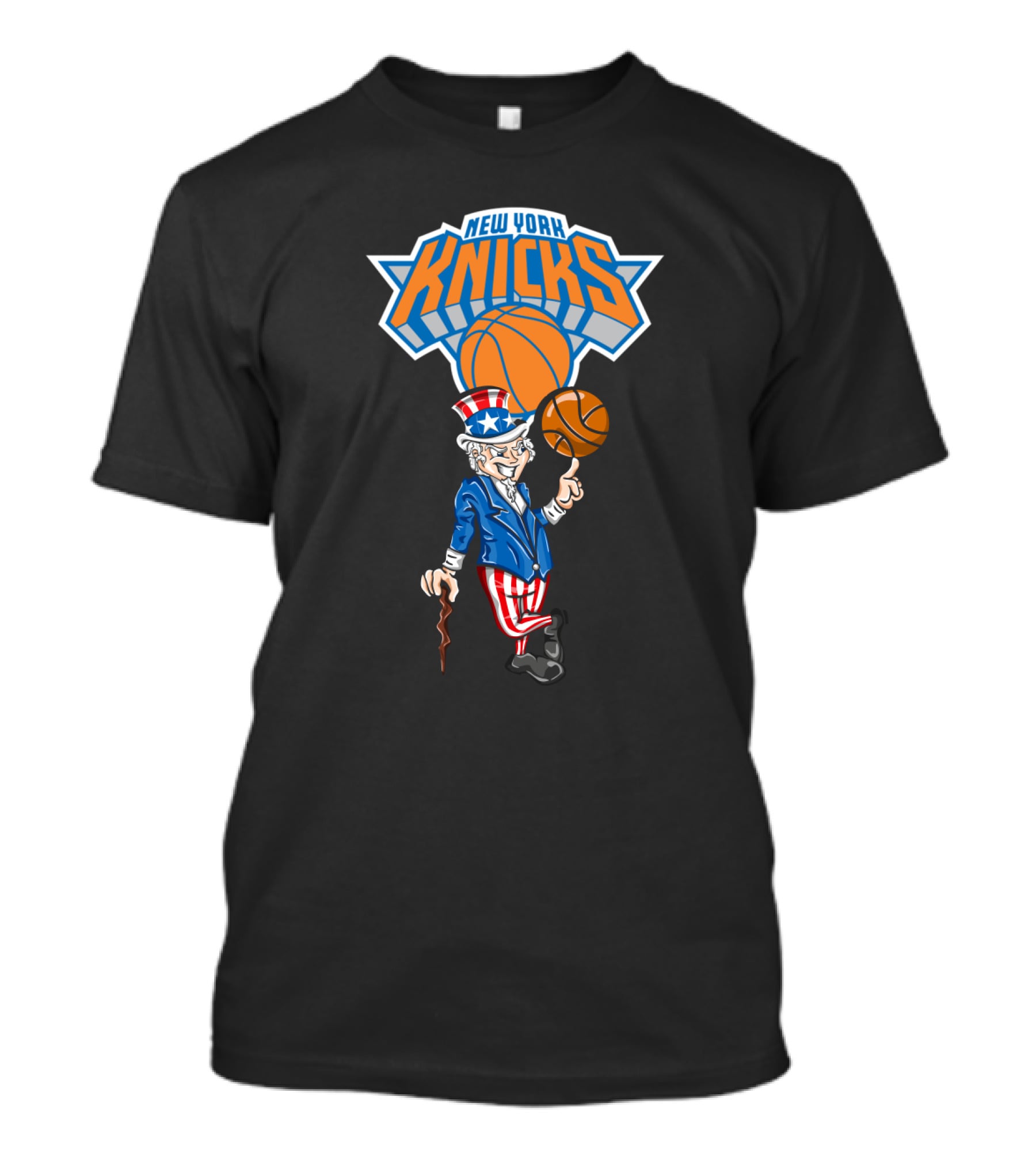 New York Knicks Uncle Sam Basketball 4Th Of July Celebration T-Shirt