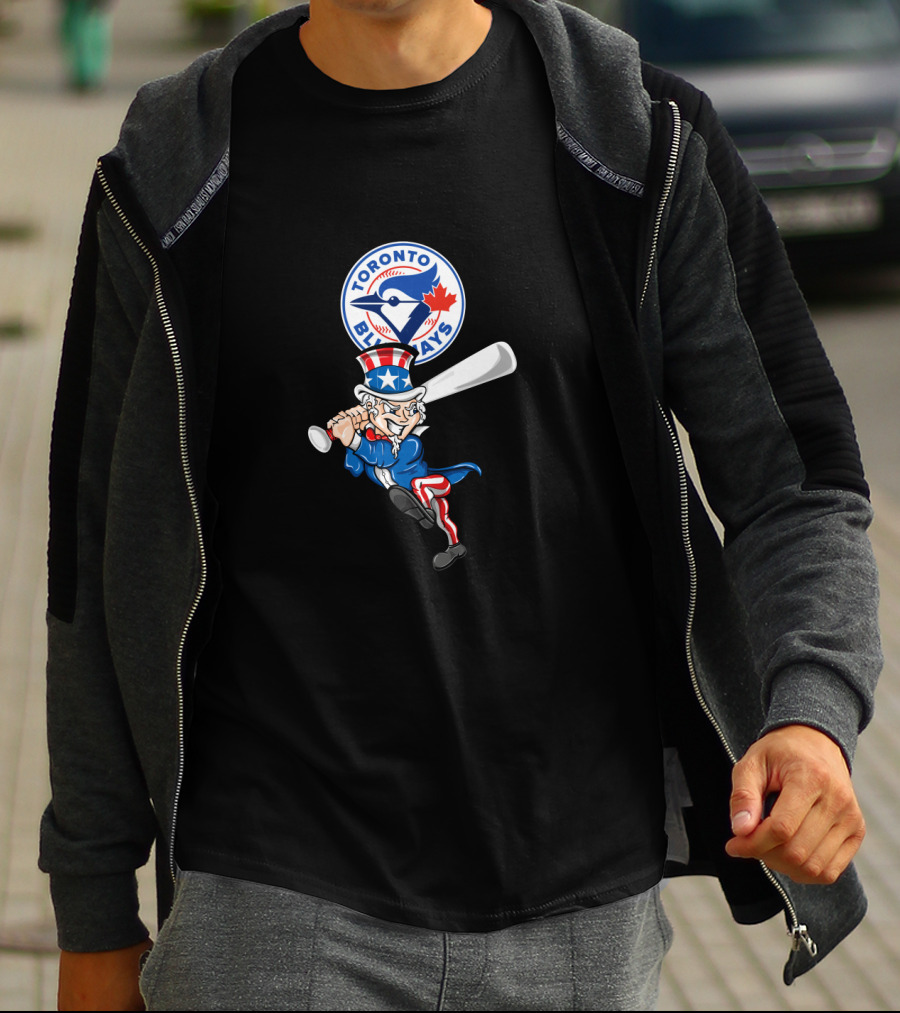 Toronto Blue Jays Uncle Sam Baseball 4Th July Patriotic Swing T-Shirt