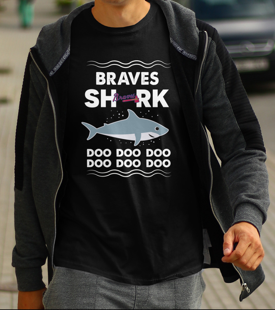 Braves Shark Doo Doo Doo Atlanta Braves Shark Theme T-Shirt