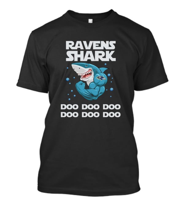 Ravens Shark Doo Doo Doo Baltimore Football T-Shirt