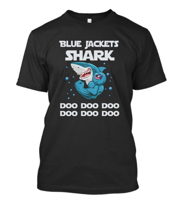 Blue Jackets Shark Doo Doo Doo Nhl Columbus T-Shirt