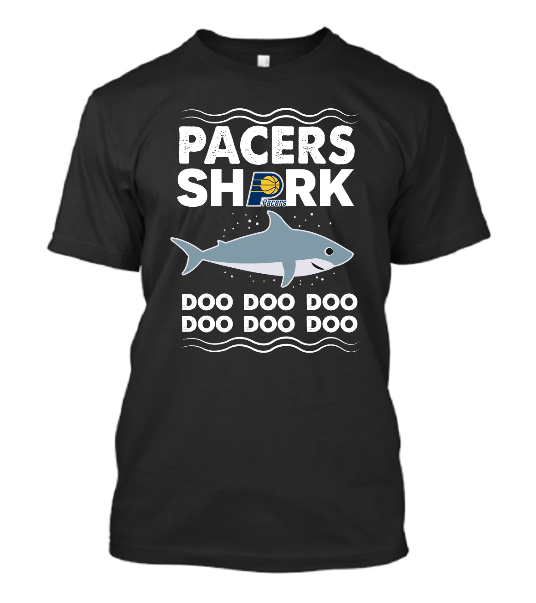 Pacers Shark Doo Doo Doo Indiana Basketball Logo Fun T-Shirt