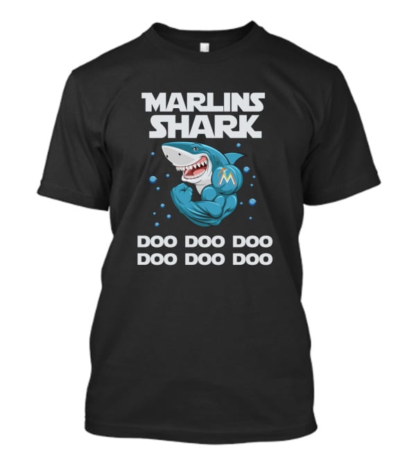 Marlins Shark Doo Doo Doo Miami Marlins Character T-Shirt