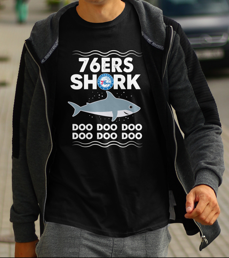 Philadelphia 76ers Shark Doo Doo Doo Baby Shark Song Plus T-Shirt