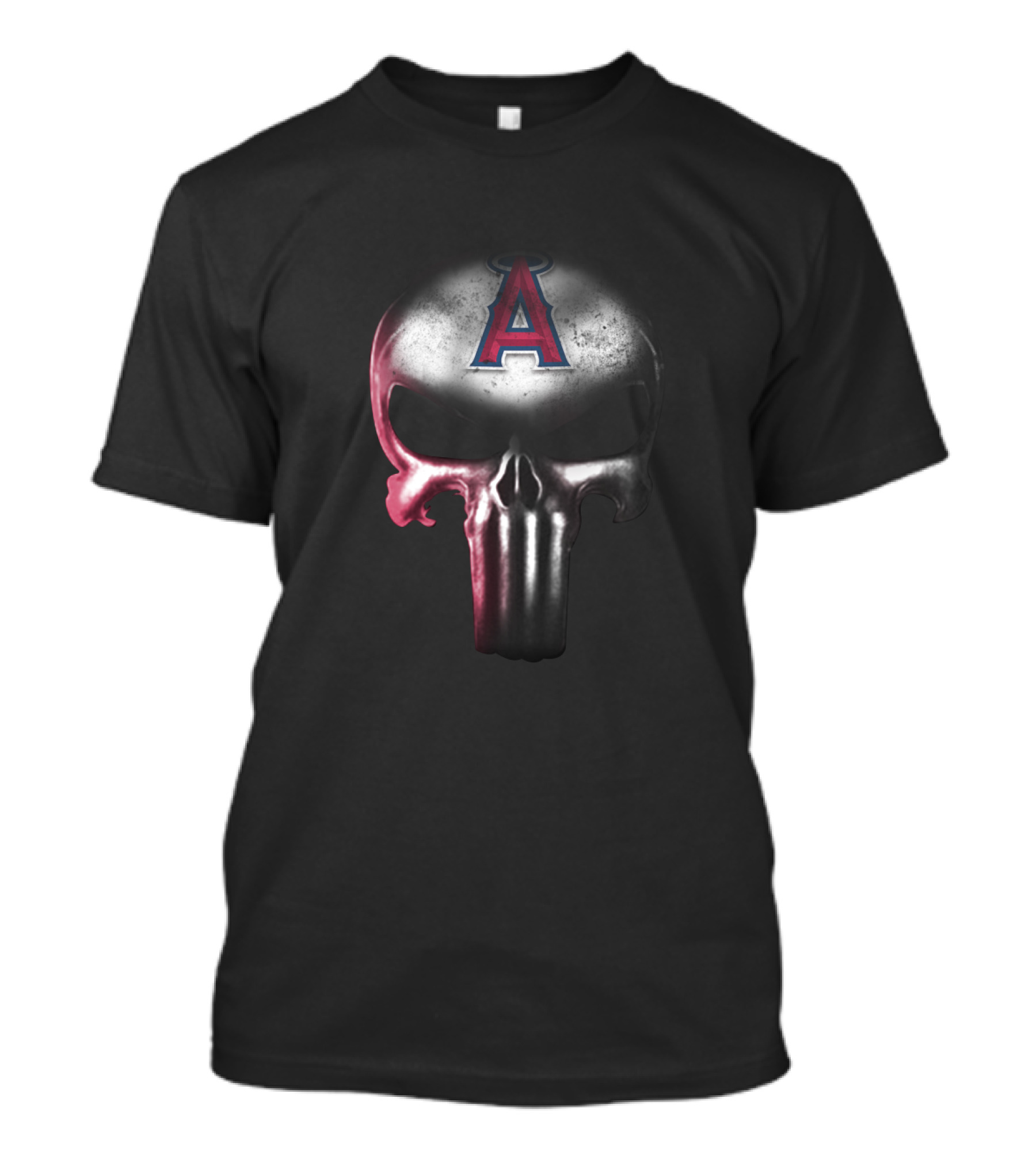 The Punisher Skull Los Angeles Angels Iconic Fans T-Shirt