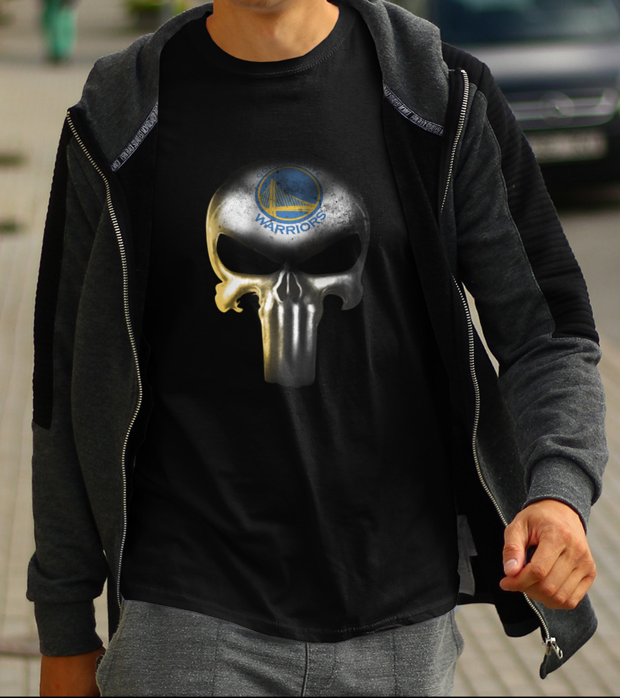 Golden State Warriors Punisher Skull Fan T-Shirt