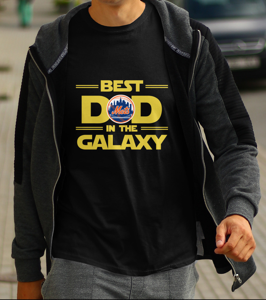 Best New York Mets Dad In The Galaxy T-Shirt