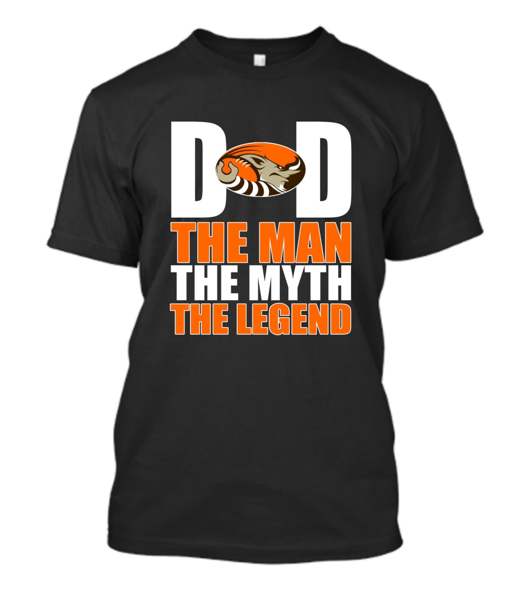 Cleveland Browns Dad The Man The Myth The Legend Football Theme T-Shirt
