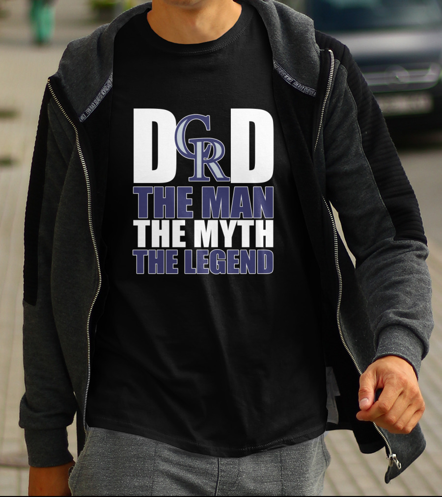 Dad Colorado Rockies The Man The Myth The Legend T-Shirt