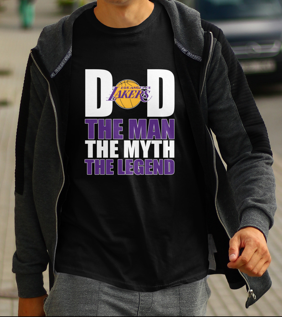 Los Angeles Lakers Dad The Man The Myth The Legend T-Shirt