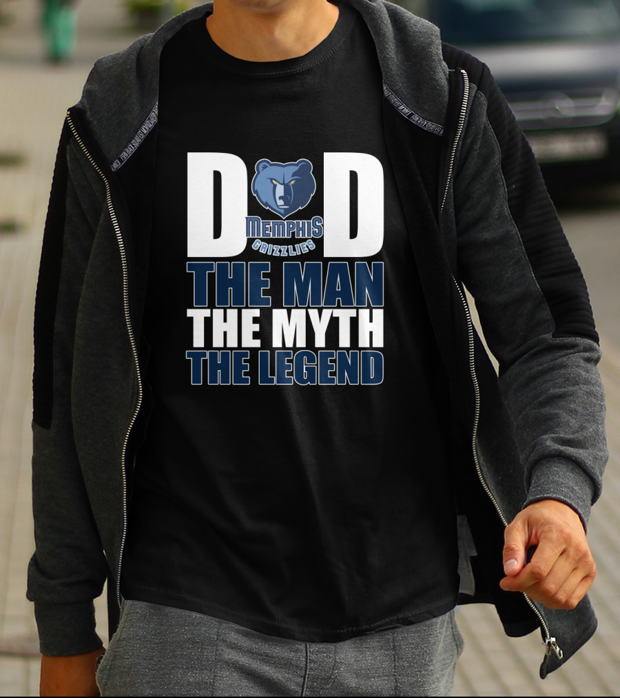 Memphis Grizzlies Dad The Man The Myth The Legend T-Shirt