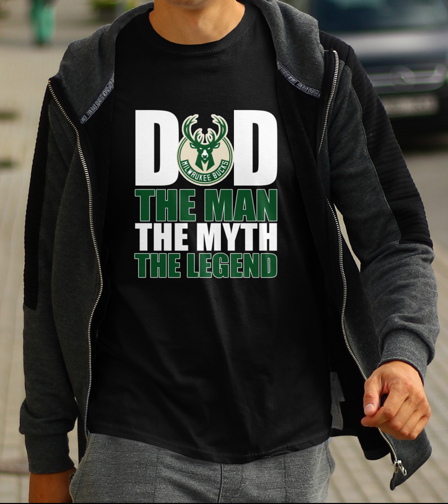 Milwaukee Bucks Dad The Man The Myth The Legend T-Shirt