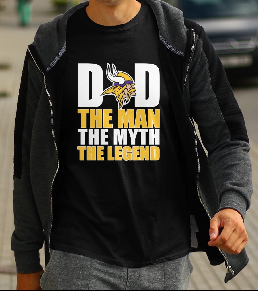 Minnesota Vikings Dad The Man The Myth The Legend T-Shirt