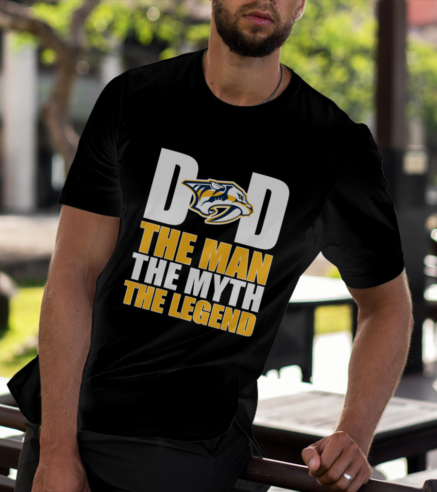 Dad Nashville Predators The Man The Myth The Legend T-Shirt