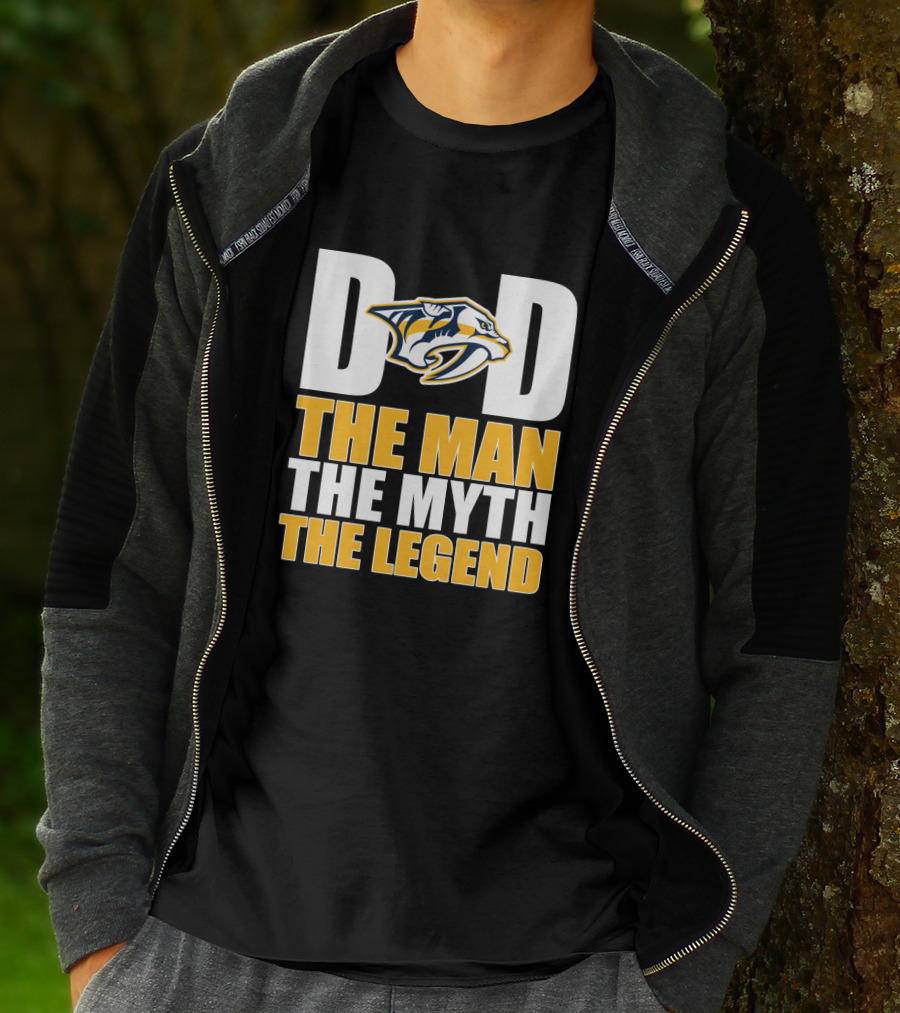 Dad Nashville Predators The Man The Myth The Legend T-Shirt