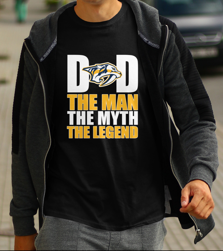 Dad Nashville Predators The Man The Myth The Legend T-Shirt