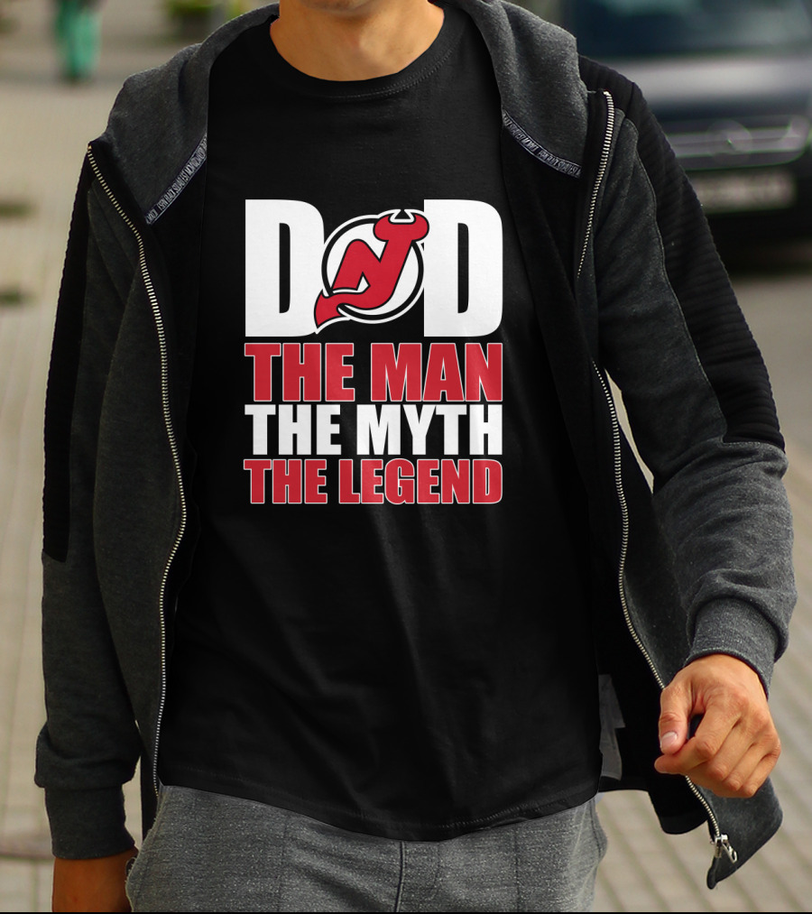 New Jersey Devils Dad The Man The Myth The Legend T-Shirt