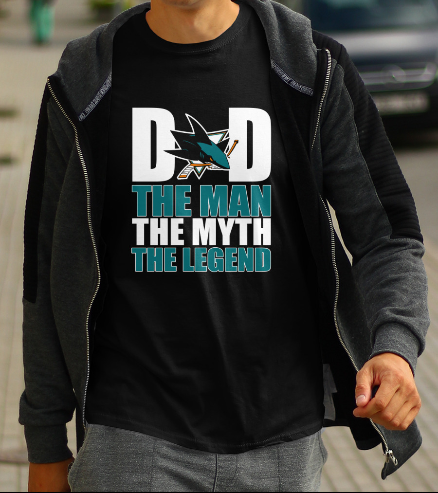 San Jose Sharks Dad The Man The Myth The Legend T-Shirt