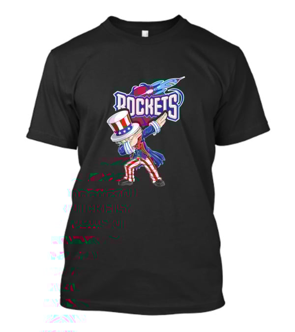 Uncle Sam Dabbing Rockets Patriotic 4Th Of July Celebration T-Shirt