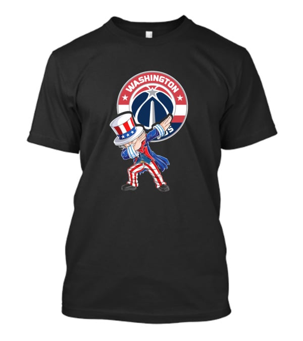 Uncle Sam Dabbing Washington Wizards 4Th July Celebration Iconic Symbol T-Shirt