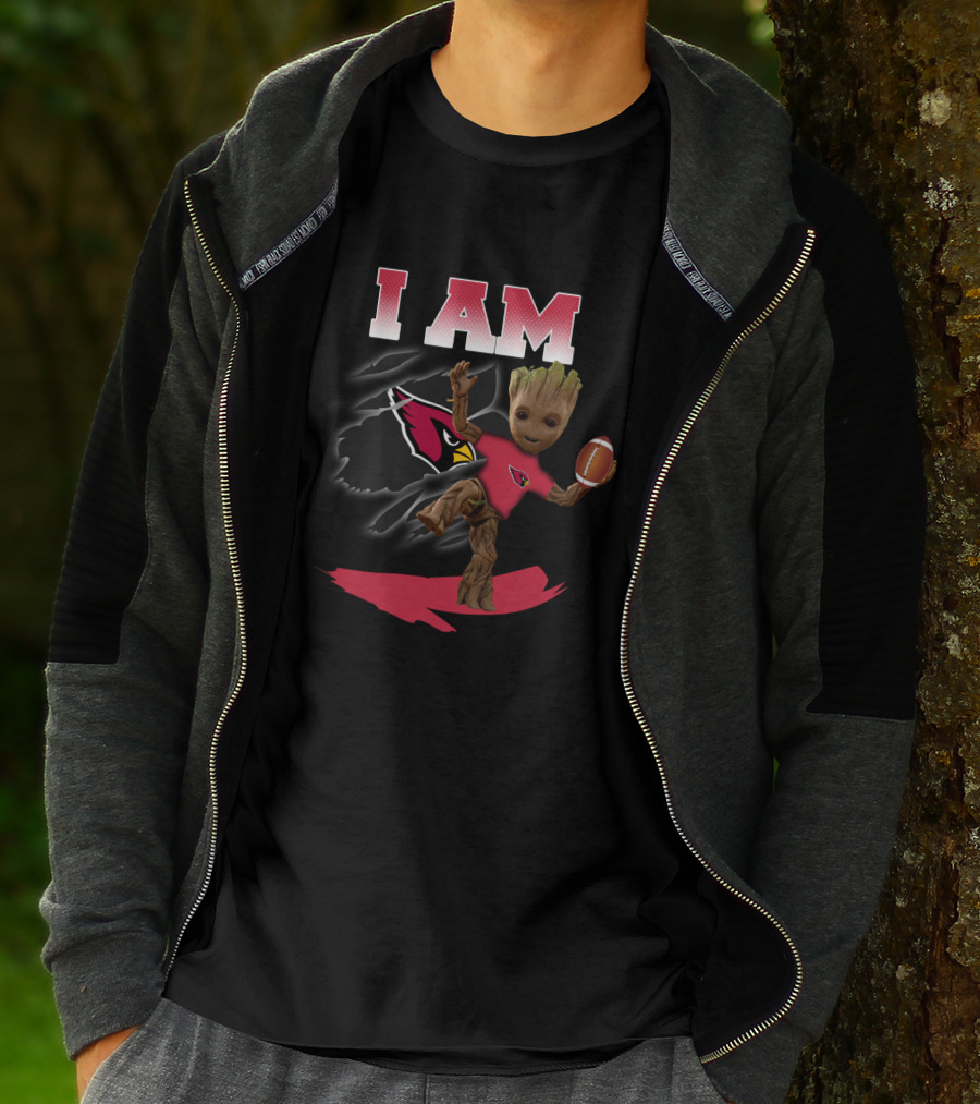 I Am Arizona Cardinals Groot Football Fan T-Shirt