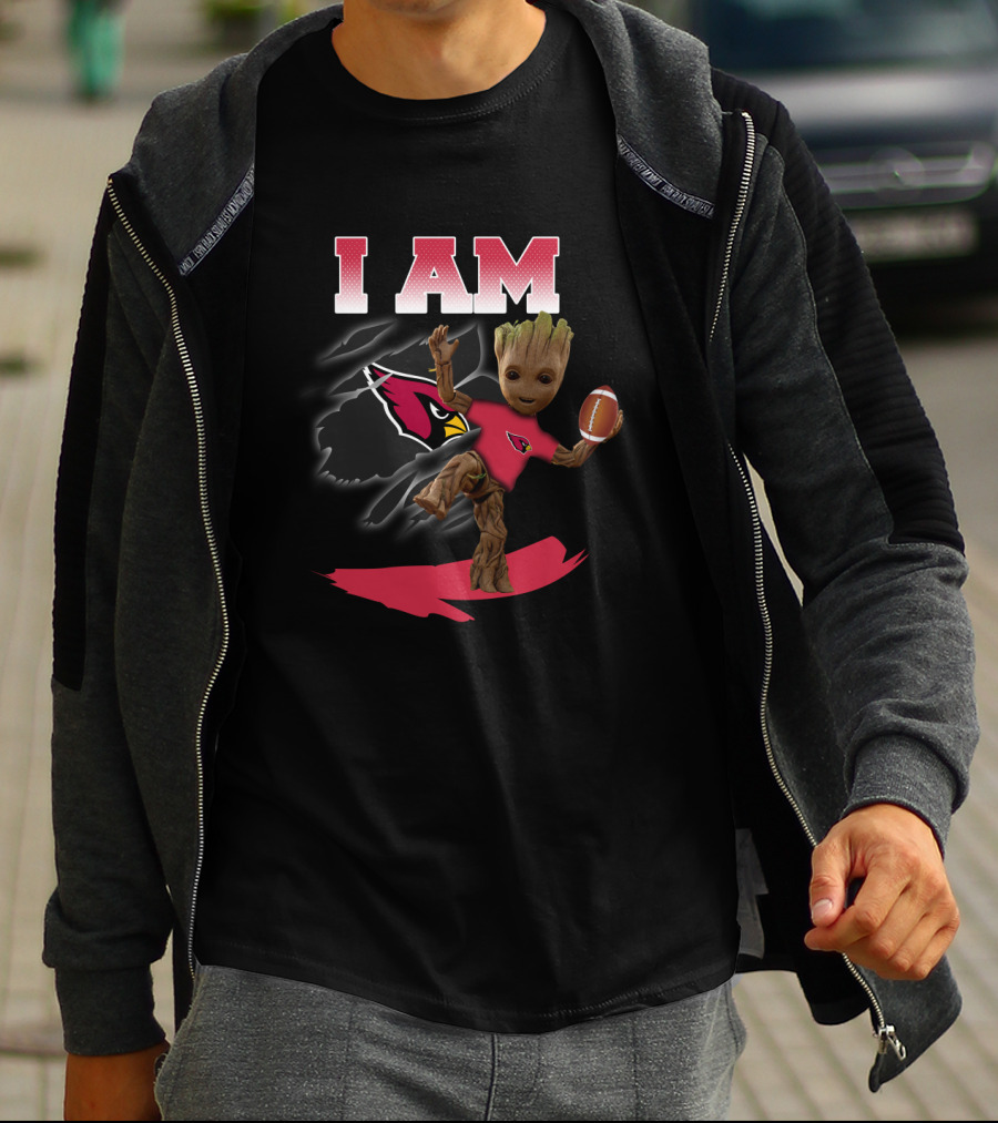 I Am Arizona Cardinals Groot Football Fan T-Shirt