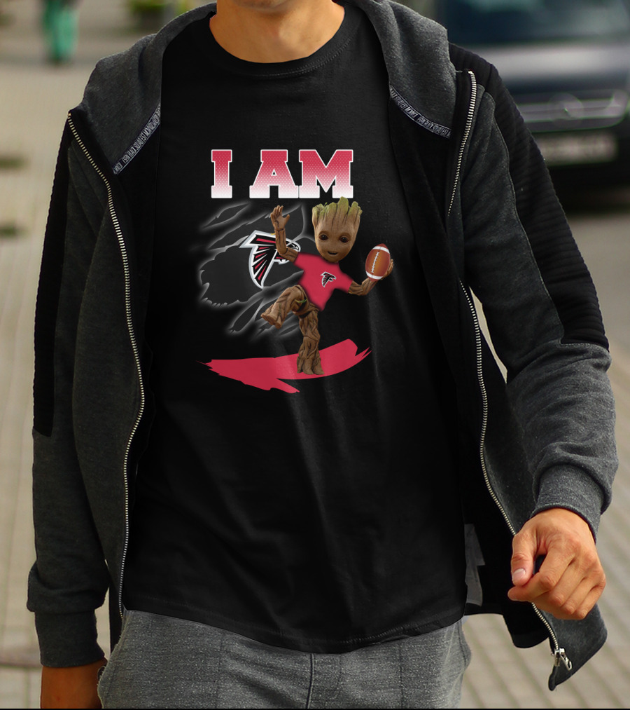 I Am Atlanta Falcons Groot Football Fan T-Shirt