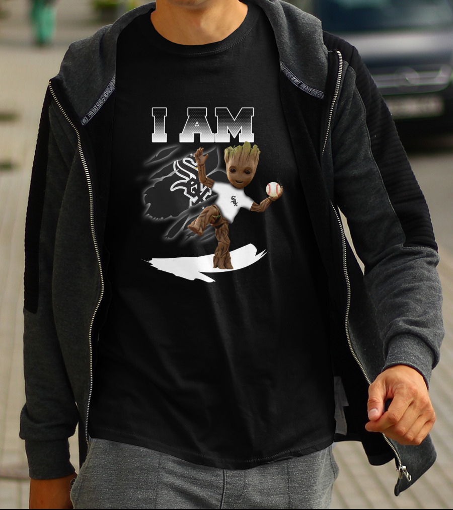 I Am Groot Chicago White Sox Baseball Fans T-Shirt