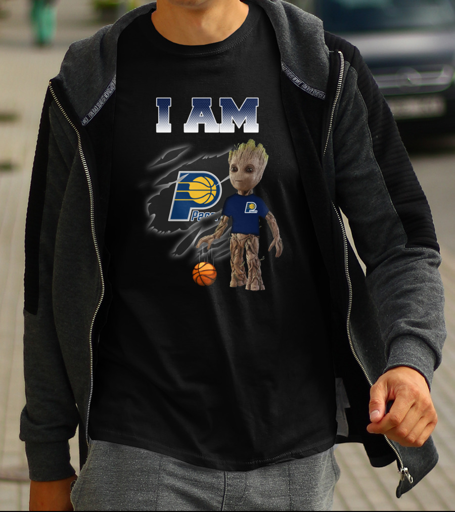 I Am Indiana Pacers Groot Basketball Fan T-Shirt
