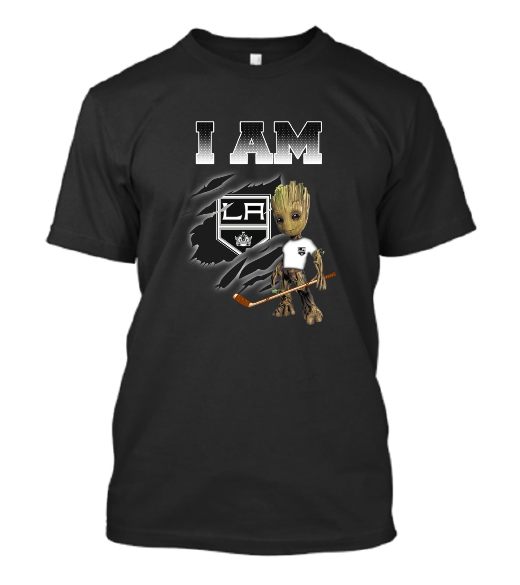 I Am Los Angeles Kings Groot Hockey Fan T-Shirt