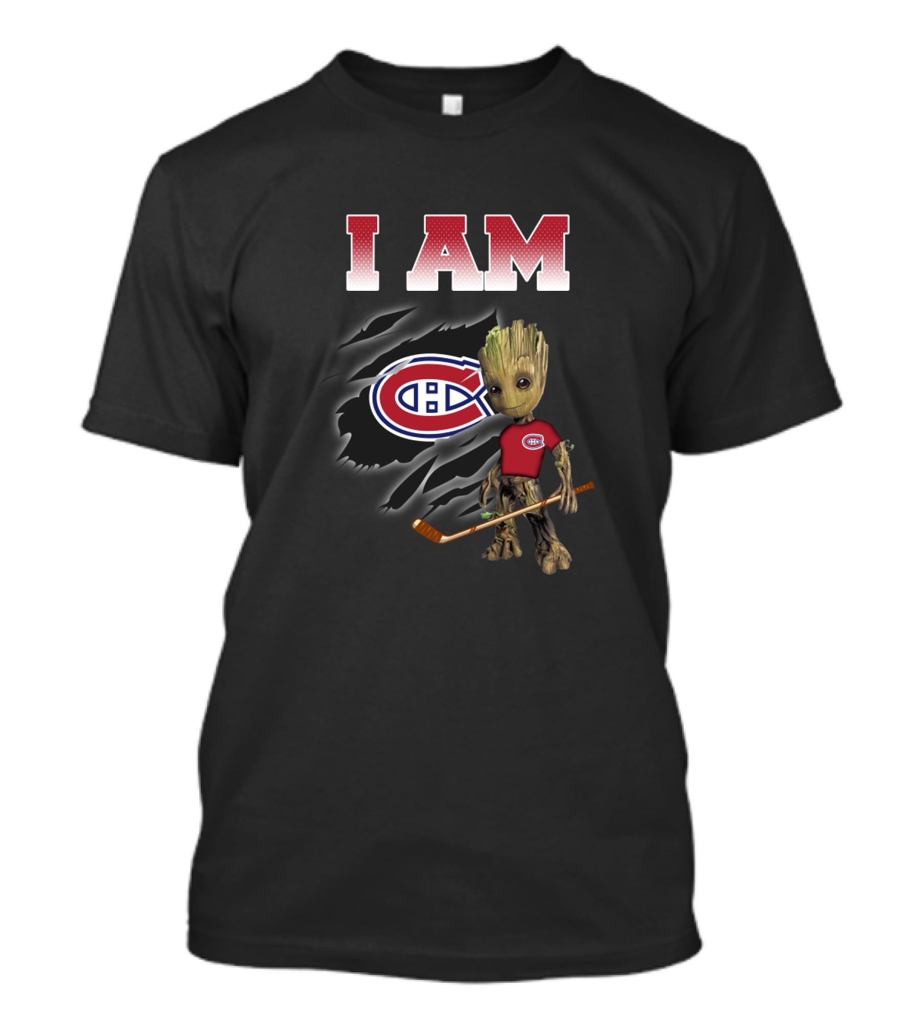 I Am Montreal Canadiens Groot Hockey Fans T-Shirt