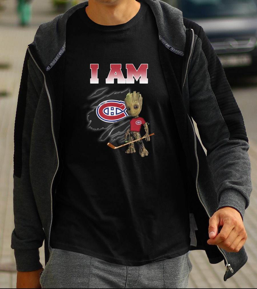 I Am Montreal Canadiens Groot Hockey Fans T-Shirt
