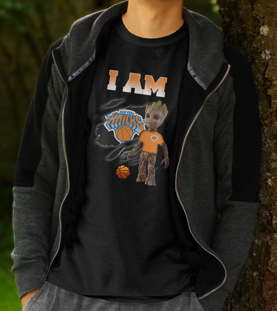 I Am New York Knicks Groot Basketball Fan T-Shirt