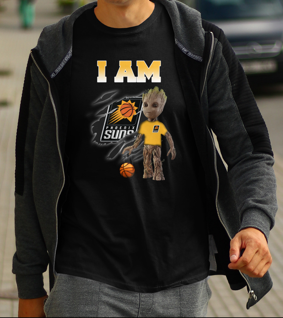 I Am Phoenix Suns Groot Basketball Fan T-Shirt
