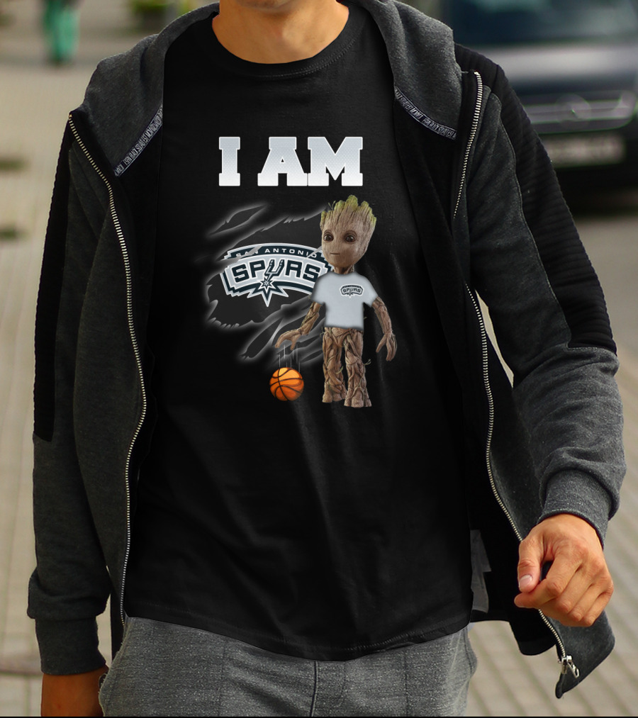 I Am San Antonio Spurs Groot Basketball Fan T-Shirt