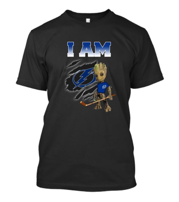 I Am Tampa-Bay-Lightning Groot Hockey Fan Favorite T-Shirt