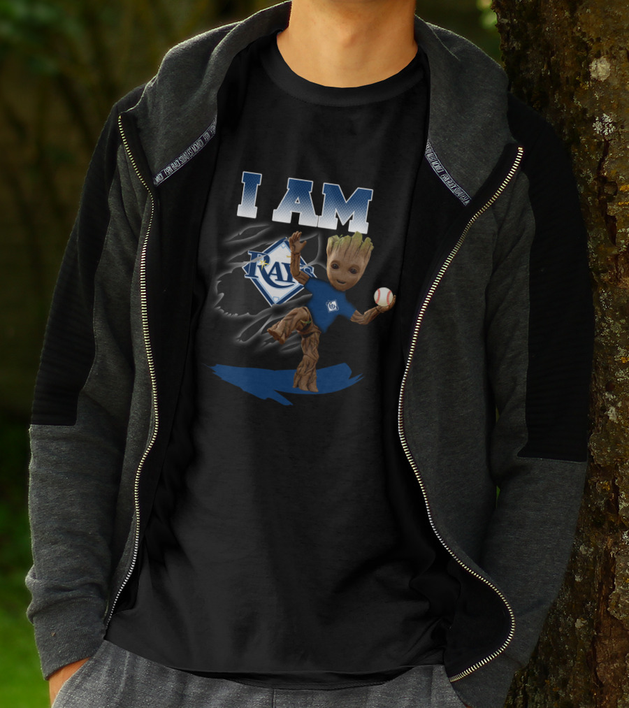 I Am Tampa Bay Rays Groot Baseball Fan T-Shirt