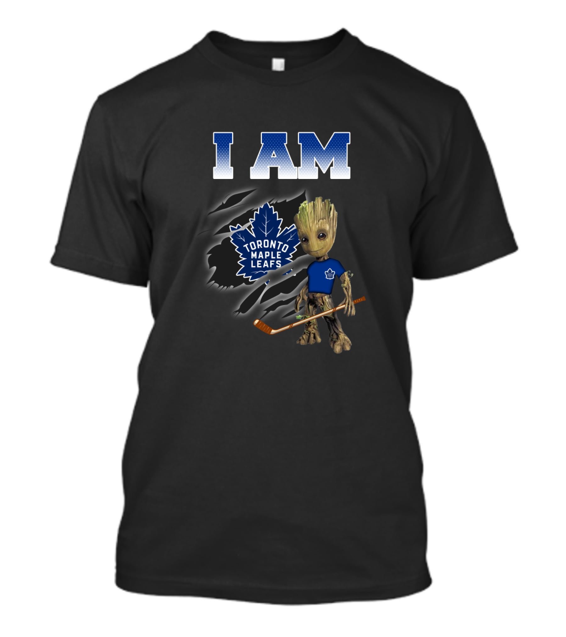 I Am Toronto Maple Leafs Groot Hockey Fan T-Shirt
