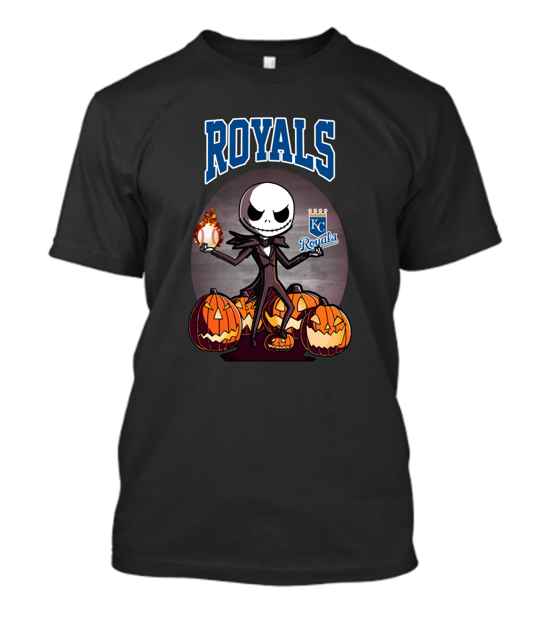 Royals Jack Skellington Halloween Kansas City Royals T-Shirt