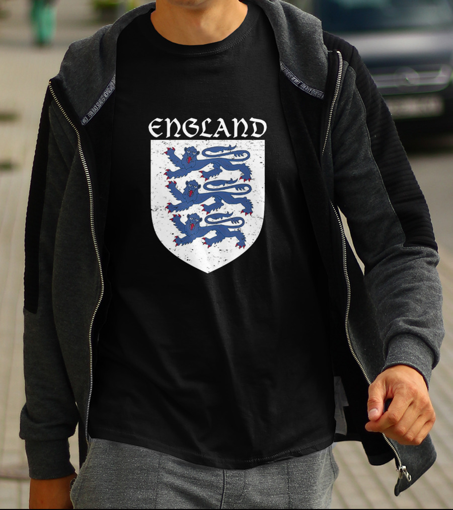 England Three Lions Vintage Crest T-Shirt