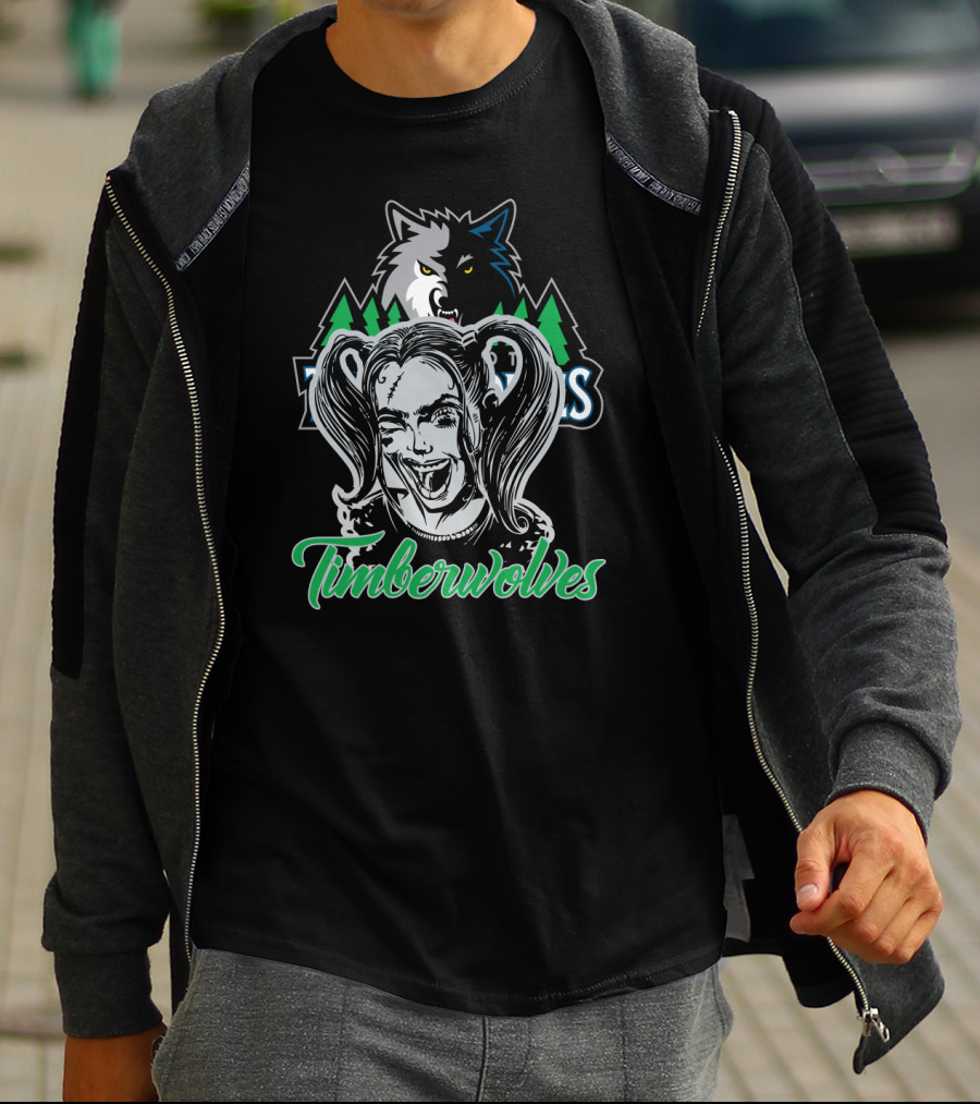 Harley Quinn Minnesota Timberwolves T-Shirt
