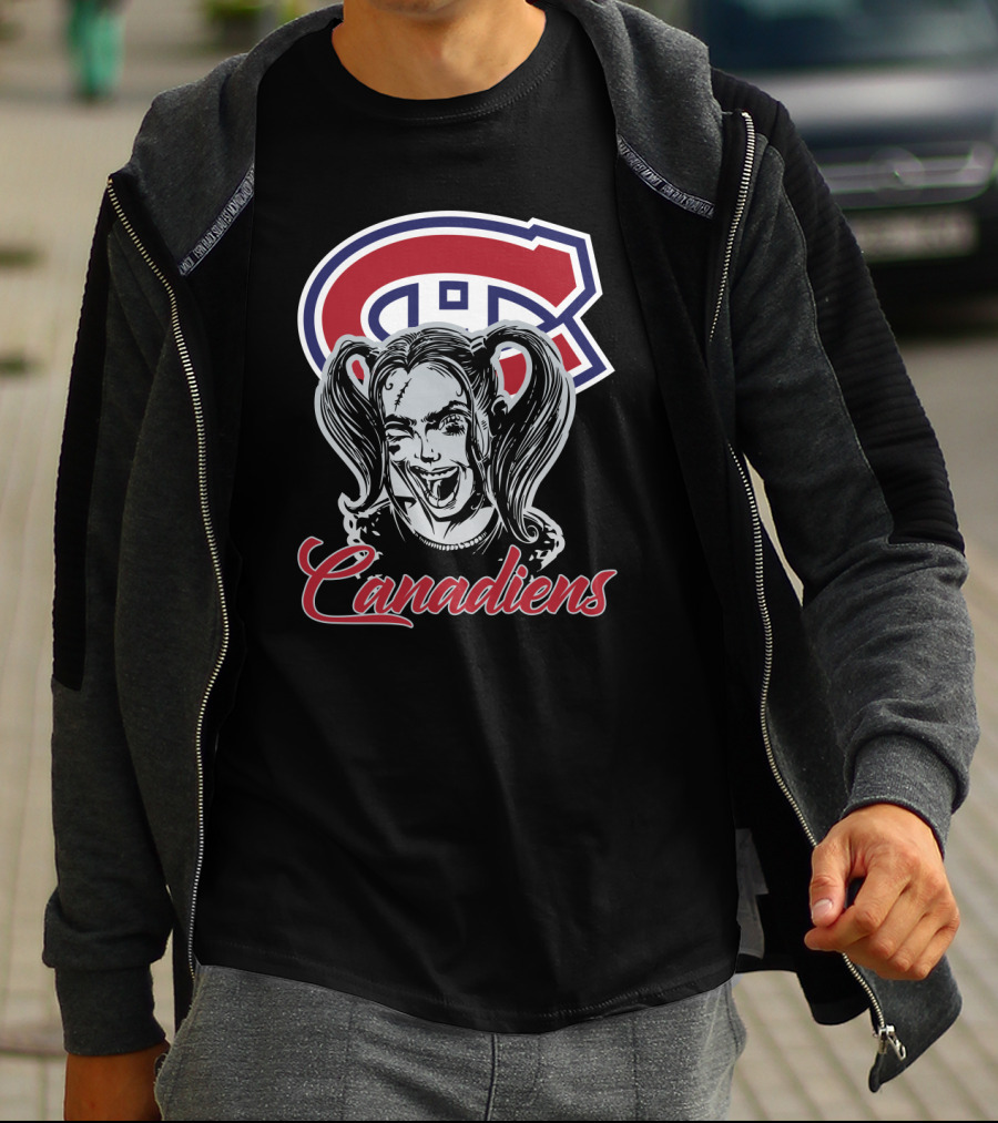 Harley Quinn Montreal Canadiens Logo Canadiens T-Shirt