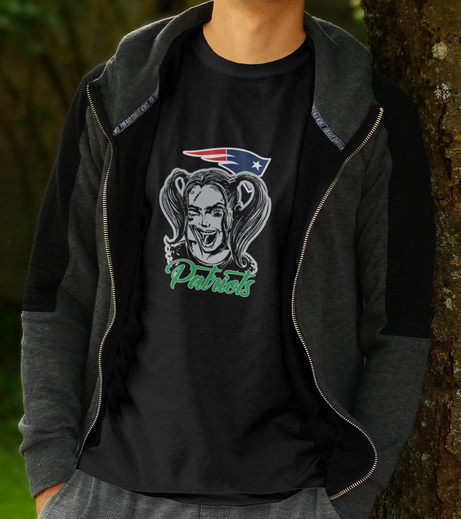 Harley Quinn Patriots New England T-Shirt