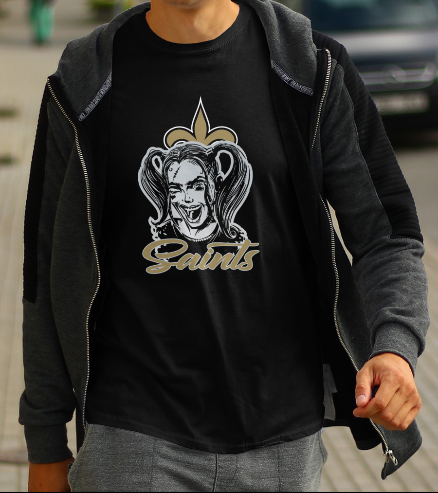 Harley Quinn Saints Fleur-De-Lis T-Shirt